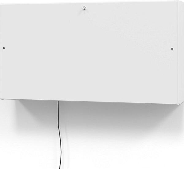 Actual product image Hammerbacher Mini-Office wall-mounted desk, HxWxD 650 x 1200 x 260 mm, white / white.