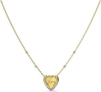 Guess Mon Amour Charming Gold Plated Heart Necklace JUBN04606JWYGT/U