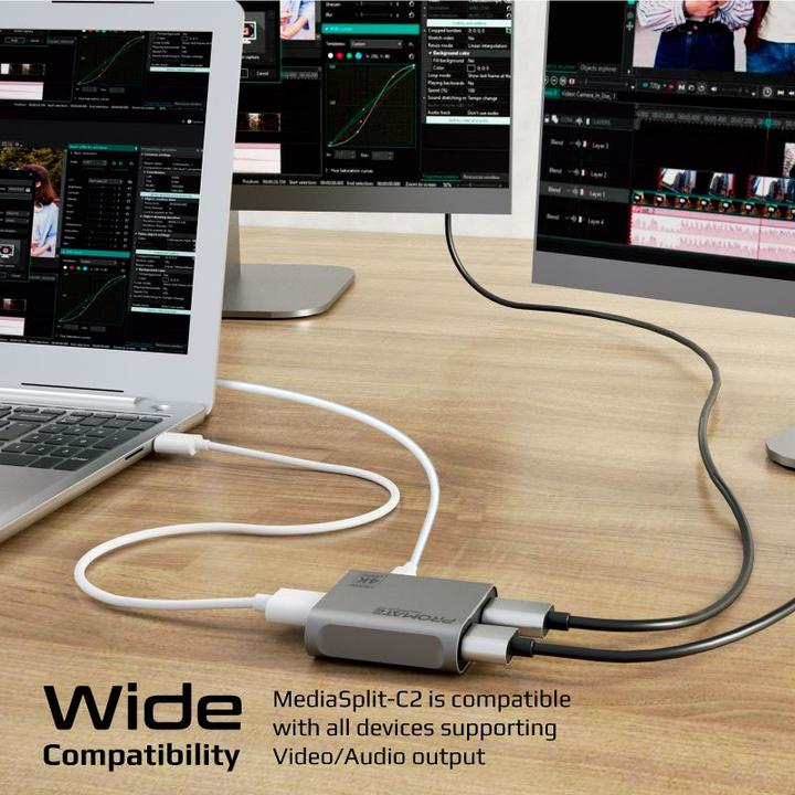 Produktbild ProMate MediaSplit-C2 4K HDMI Splitter