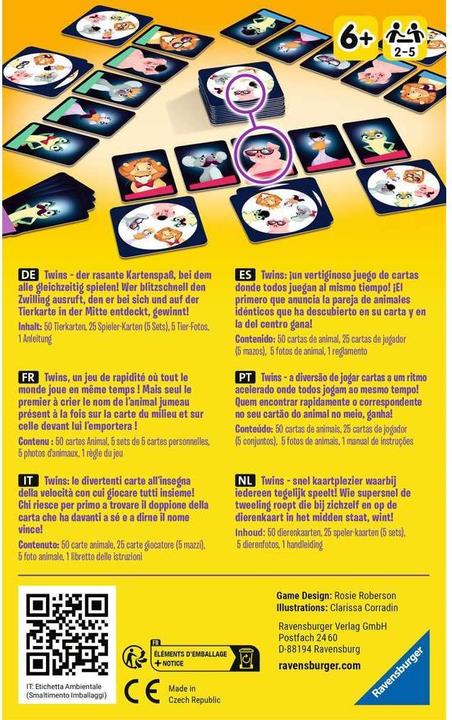 Actual product image Ravensburger Twins (French, Italian, Portuguese, Spanish, Dutch, German)