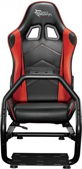 Productafbeelding White Shark Gaming stoel voor de King of Speed Racing simulatie cockpit