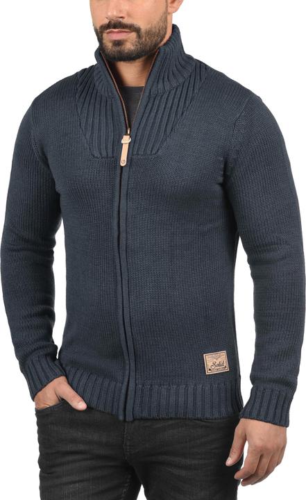 Immagine prodotto Solid Poul Cardigan Giacca In Maglia Grossa Maglieria Da Uomo Con Collo Alto (M)