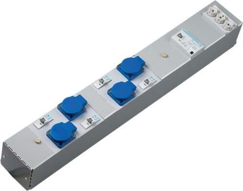 Hager Socket strip ZAH005L 4xSchuko 16A 160x100x710 (4 x, CEE 7/3)
