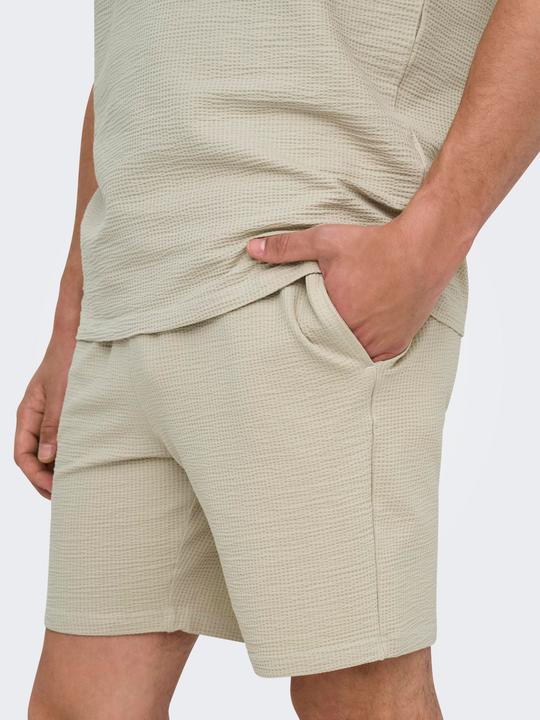 Actual product image Only & Sons Onskian Reg Seersucker Shorts (XL)