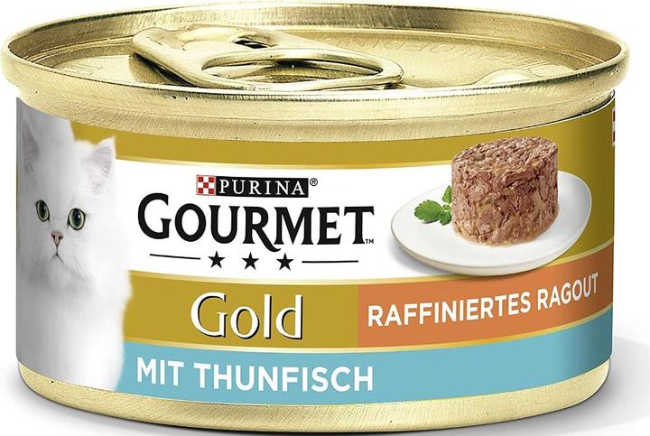 Produktbild MGA Purina, Gourmet Gold, Katzenfutter, Thunfisch, 85 g (85 g)