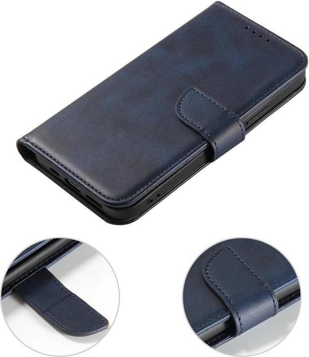 Produktbild Hurtel Magnet Case mit Flip für iPhone 16e - Blau (Apple iPhone 16e)