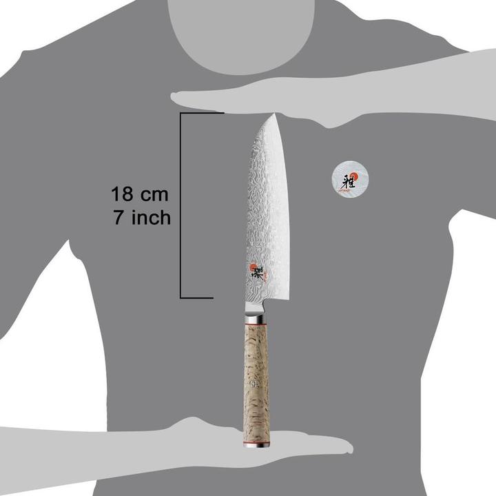 Actual product image Miyabi 5000MCD Santoku (18 cm)