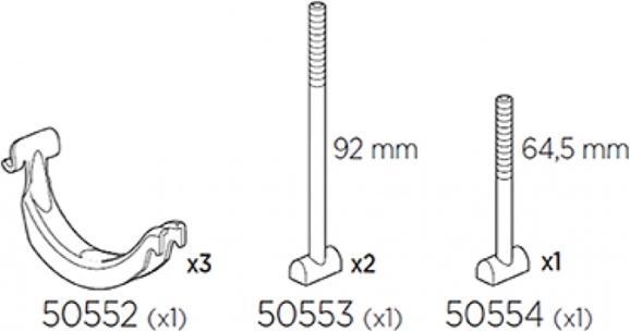Thule ProRide Vierkantrohr Adapter (Schwarz)