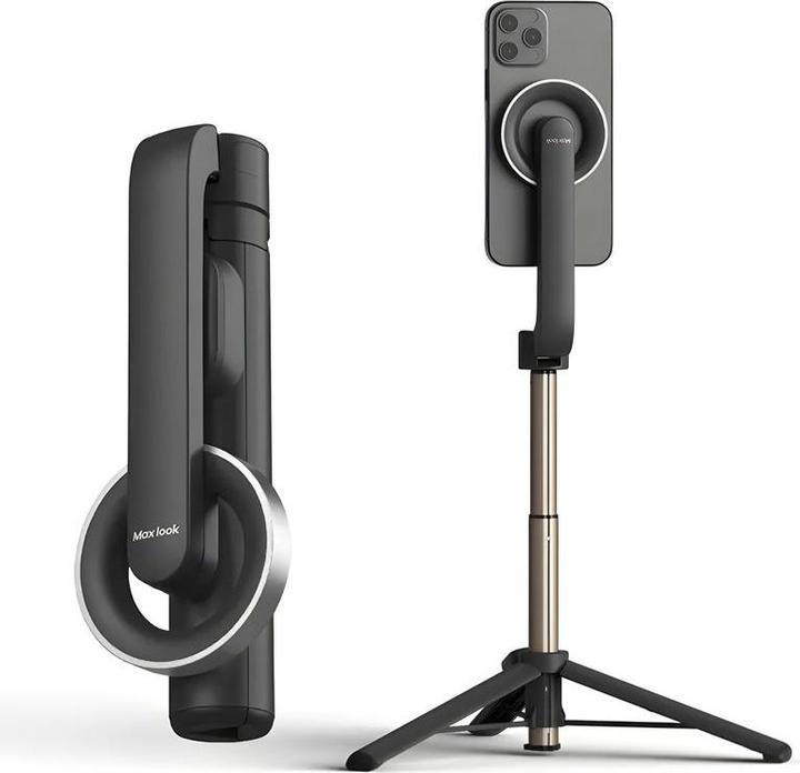Produktbild Hermex Handy Stativ Tripod Magnethalterung Selfie Stick Smartphone