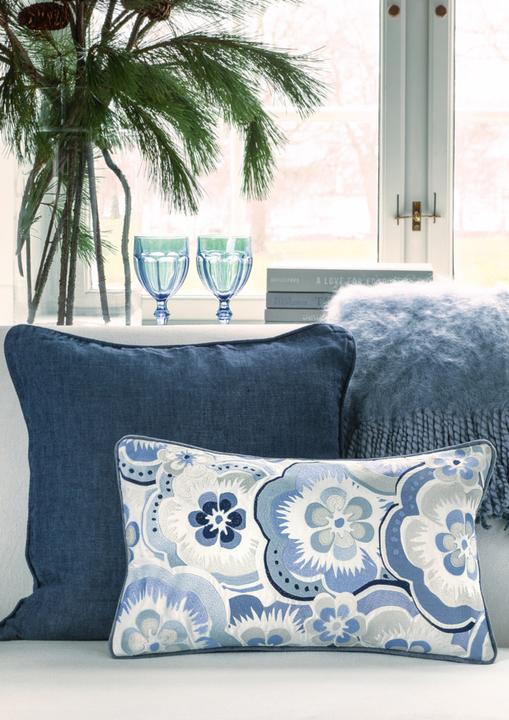 Produktbild Greengate Leinen Tischdecke marineblau 135x250cm (135 x 250 cm)
