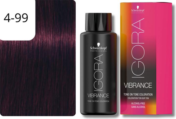 Image du produit Schwarzkopf Professional Coloration pour cheveux IGORA Vibrance NOUVEAU (4-99 Marron moyen Violet extra)