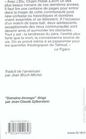 Produktbild L'élu (Potok Chaïm, Französisch)