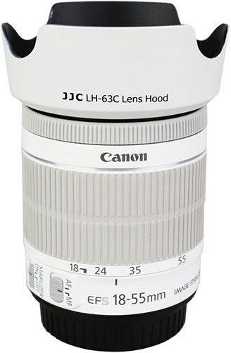 Actual product image JJC EW 63C Canon Zonnekap Wit