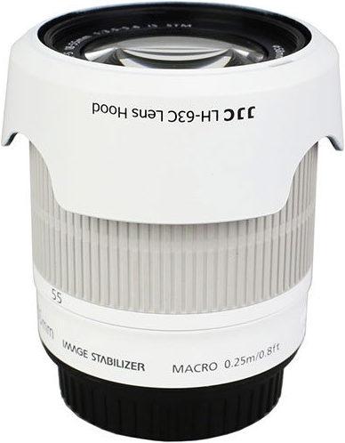 Actual product image JJC EW 63C Canon Zonnekap Wit