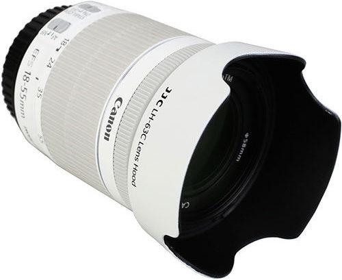Actual product image JJC EW 63C Canon Zonnekap Wit