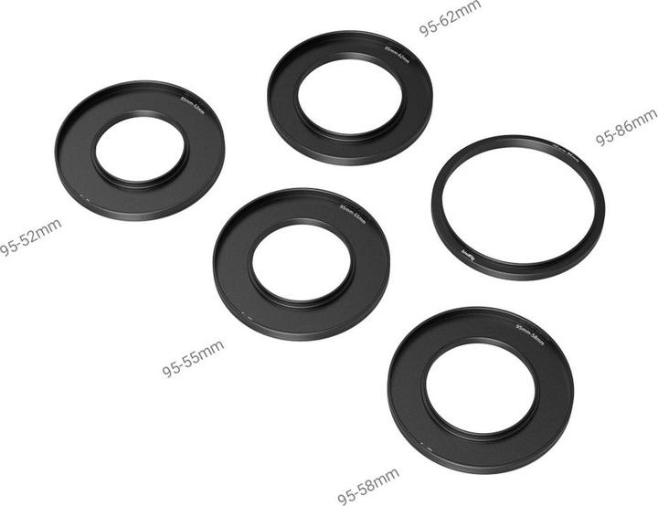 Actual product image SmallRig Adapter Rings Kit ( 52/55/58/62/86-95mm) 3383 (Mat Box)