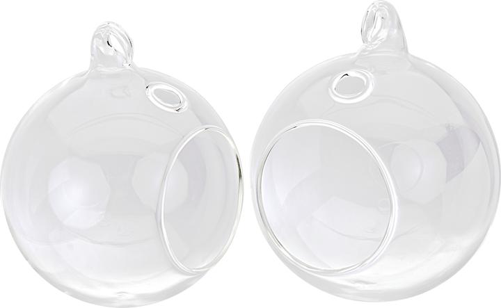 Produktbild VBS Glaskugel offen, 2er-Pack Ø 9 cm