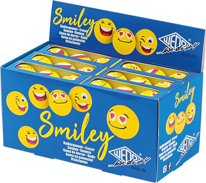 Produktbild Wedo Radierer Smile Face 3ST gelb