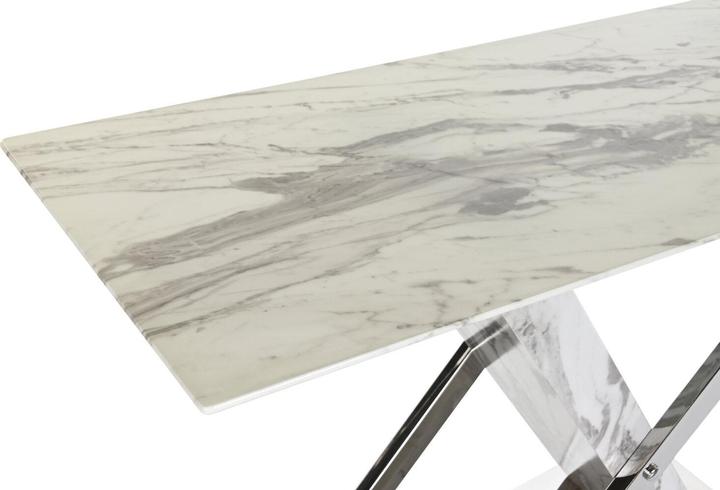 Produktbild DKD Home Decor Console White Grey Silver Crystal Steel 120 x 40 x 75 cm (120 x 40 x 75 cm)