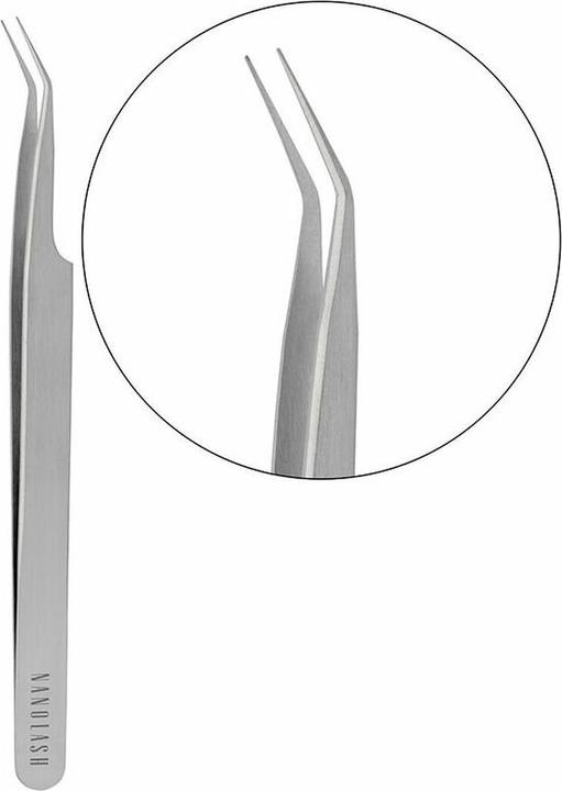 Actual product image Nanolash Eyelash Tweezers Curved Professional Extension False (Artificial eyelashes)