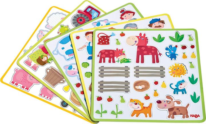 Actual product image Haba Magnetic game box Peters and Paulines Farm (122 pieces)