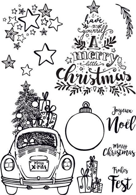 Produktbild VBS Silikonstempel "Merry X-Mas"