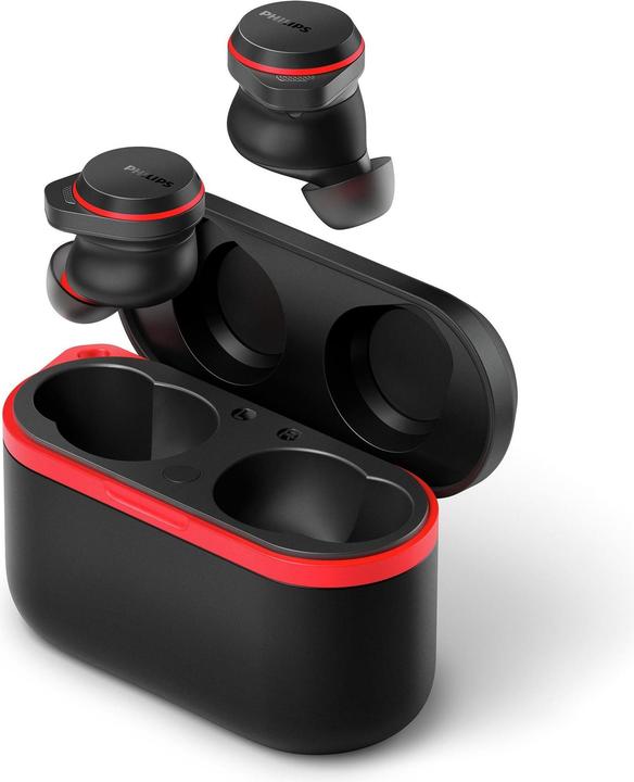 Productafbeelding Philips TAA7507BK/00 Echte draadloze sporthoofdtelefoon Bluetooth Zwart (ANC, 7 h, Draadloze)