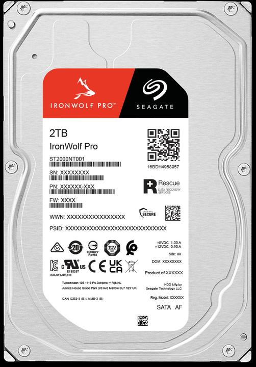 Immagine prodotto Seagate IronWolf Pro High WRL (2 TB, 3.5", CMR)