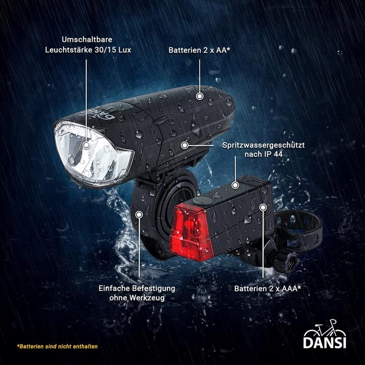 Produktbild Dansi LED Velolicht Set Basic (90 lm, 35 lm)
