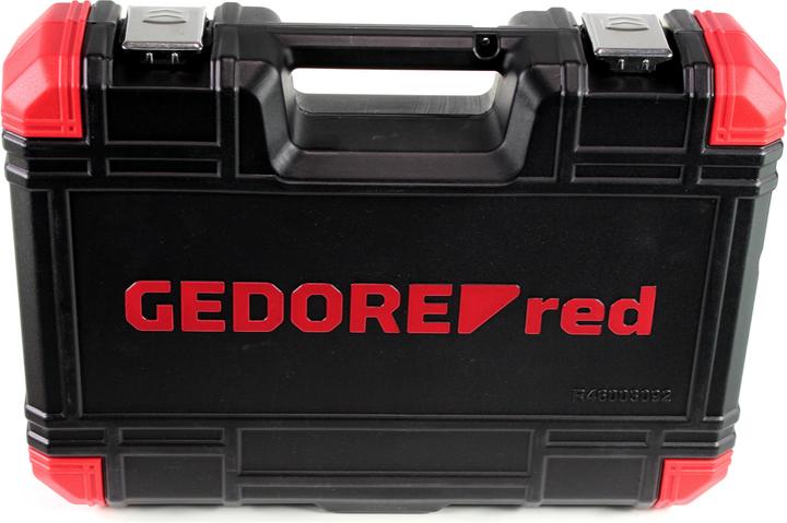 Actual product image Gedore Red red Socket spanner set, 92-piece, With reversible ratchets, ratchets, socket spanner and bit set