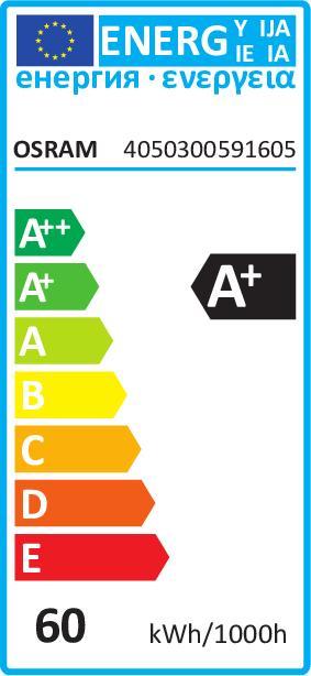 Label énergétique Osram Tube fluorescent (G5, 54 W, 4450 lm, 1 x, F)
