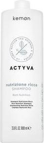 Image du produit Kemon - Shampooing Actyva Rich Nutrition (cheveux secs) (1000 ml, Shampoing liquide)