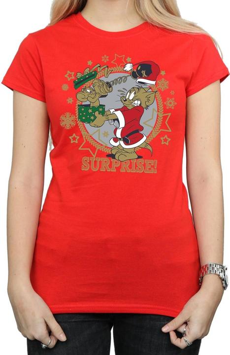 Tom & Jerry Christmas Surprise TShirt (XXL)