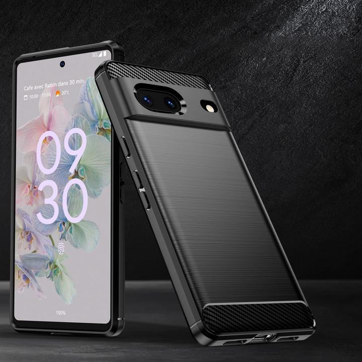 Immagine prodotto Hurtel Cover flessibile Carbon Case per Google Pixel 7 nero (Google Pixel 7)