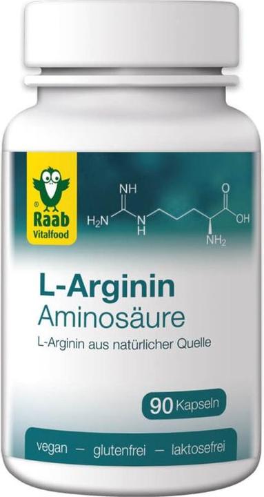 Raab L-Arginin Aminosäure aus natürlicher Quelle (90 Stück, Kapseln)