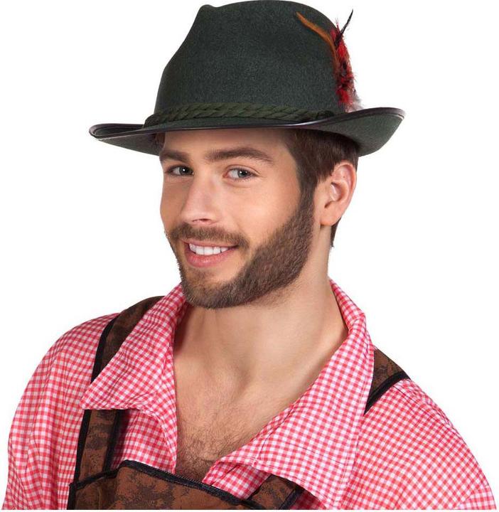 Image du produit Boland Oktoberfest chapeau tyrolien Walter avec cordon et plume