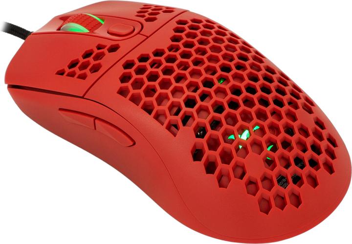 Image du produit White Shark Souris de jeu ultra légère Galahad Red, 72g (Filaire)