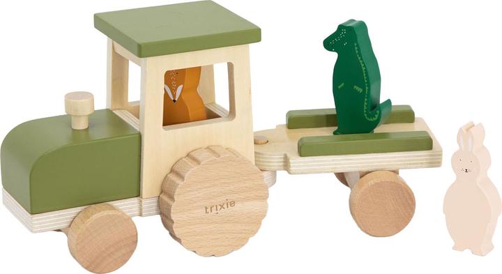 Produktbild Trixie Baby Baby Traktor aus Holz mit Anhänger