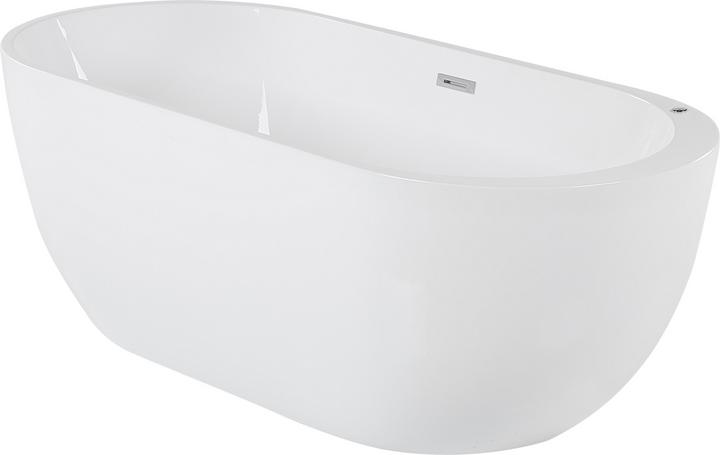 Produktbild Beliani Whirlpool Badewanne freistehend weiss mit LED 170 x 80 cm NEVIS (237 l, 170 cm, 80 cm)