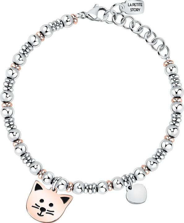 La Petite Story Cute Bicolor Bracelet Family LPS05ASF69 (17 cm, Edelstahl, Emaille)