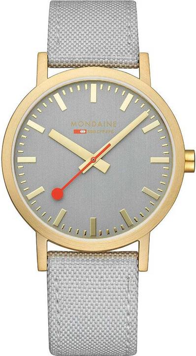 Mondaine Classic - von der Natur inspiriert - Ip Gold (Analoguhr, 40 mm)