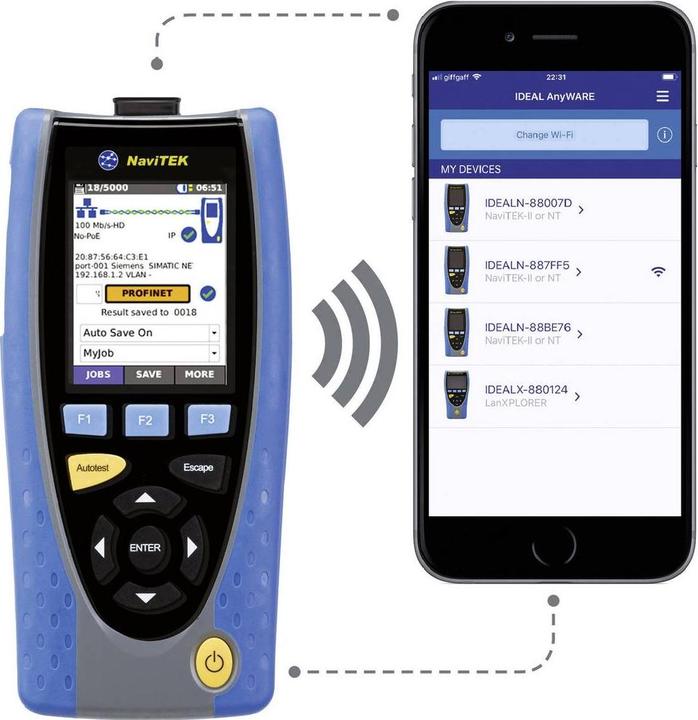 Actual product image Ideal NaviTEK IE Profinet Tester