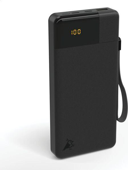 Aqiila Powerbird B20B+ - Powerbank 20000 mAh, 65W - Zwart (20000 mAh, 65 W, 74 Wh)