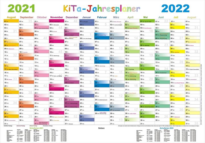 Immagine prodotto Kita-Jahresplaner 2021/2022-Set (100 x 70 cm)