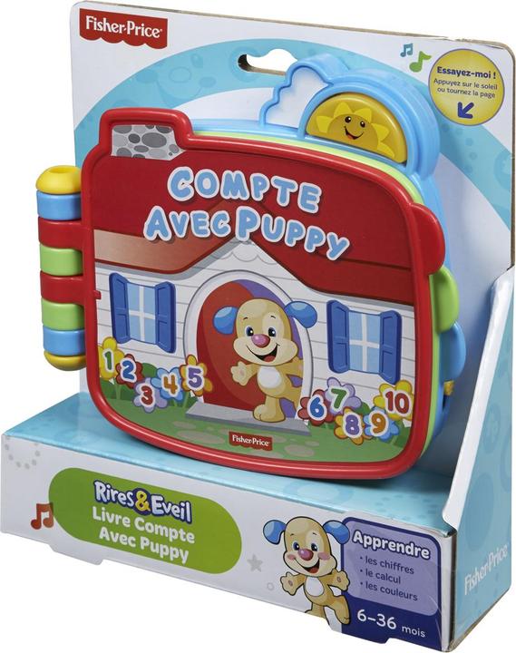 Actual product image Fisher-Price Learning fun doggie number book (FR) (French)