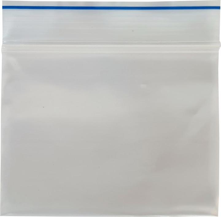 Schnellverschlussbeutel Blauer Strich 60x80mm