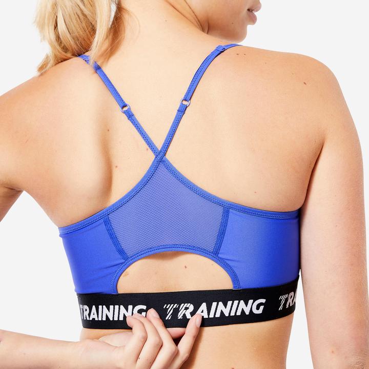 Image du produit Decathlon Bustier maintien léger - 120 bleu (S)