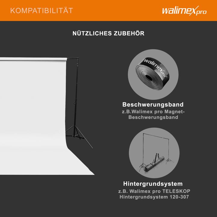 Produktbild Walimex pro Hintergrundkarton 2,60x10m Fotohintergrund Backdrop Fotostudio (260 cm)
