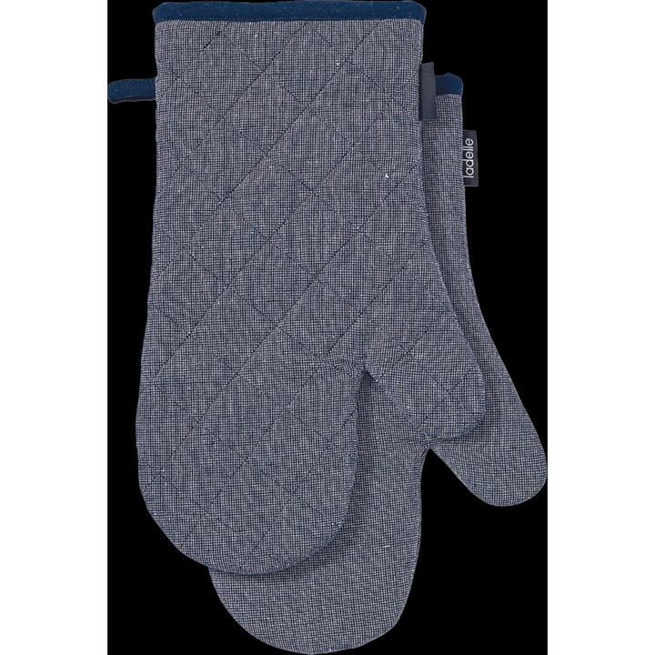 Actual product image Ladelle Set of 2 recycled oven gloves Eco Navy 18 x 33 cm (Recycled cotton & polyester)