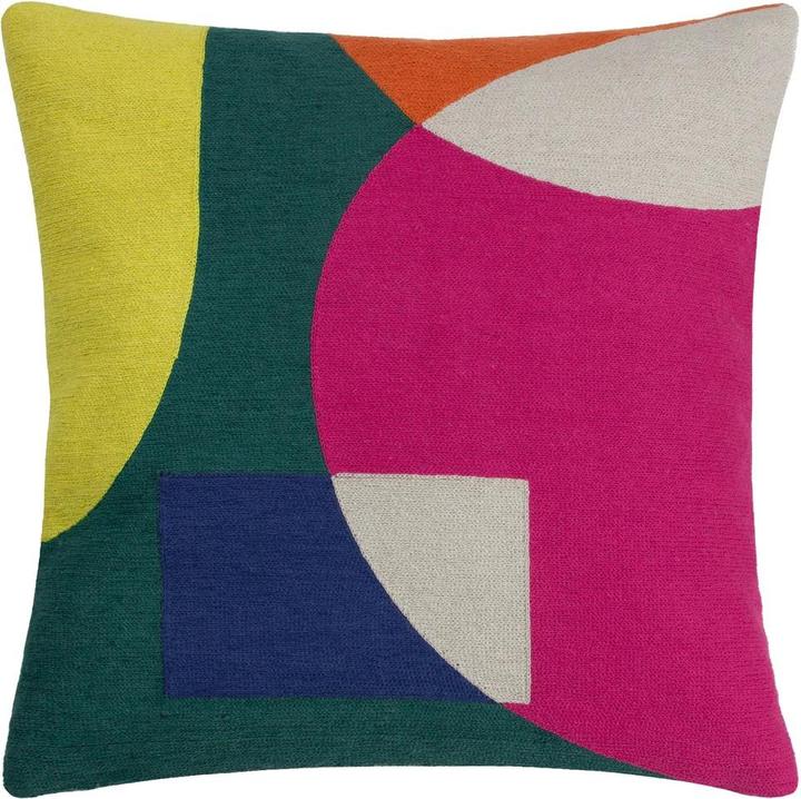 Produktbild Furn Geometrische Stickwolle Kissenhülle Anjo (45 x 45 cm)